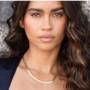 Jennifer Zeuner‎ Hamilton Necklace. 14K Gold Plated.